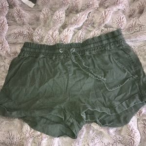 Olive green shorts